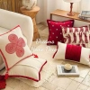 Gối Vuông Tựa Lưng Cao Cấp Thêu Đỏ Trang Trí Nhà Cửa Tết - Vỏ Áo Gối Sofa Sang Trọng, Giá Ưu Đãi 295k 5