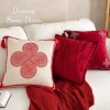 Gối Vuông Tựa Lưng Cao Cấp Thêu Đỏ Trang Trí Nhà Cửa Tết - Vỏ Áo Gối Sofa Sang Trọng, Giá Ưu Đãi 295k 7
