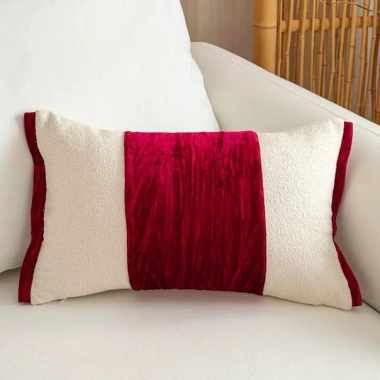 Gối Vuông Tựa Lưng Cao Cấp Thêu Đỏ Trang Trí Nhà Cửa Tết - Vỏ Áo Gối Sofa Sang Trọng, Giá Ưu Đãi 295k