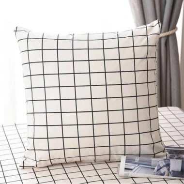 Gối vuông vải nhung 45x45 cm - Tựa sofa, ôm lưng văn phòng, trang trí trà cafe, vỏ có khóa kéo, chỉ 21.500đ 9