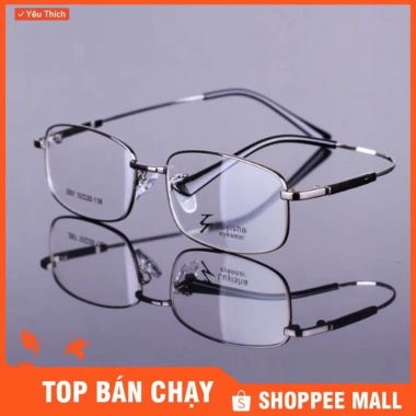 Gọng kính cận viễn loạn siêu dẻo full viền nam tính cao cấp Nhật Bản KV60Silver - 889.000đ 2