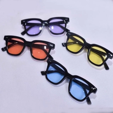 Gọng kính chữ V vuông hai chấm Hàn Quốc unisex thời trang du lịch biển, đa màu, chỉ 16.900đ 3