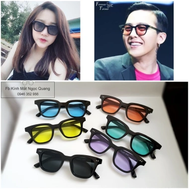 Gọng kính chữ V vuông hai chấm Hàn Quốc unisex thời trang du lịch biển, đa màu, chỉ 16.900đ 6