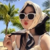 Gọng kính thời trang gấp gọn kim loại - hộp da cao, chống bụi UV, giá 32.000đ 3