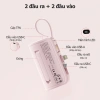 Goojodoq Mini Power Bank 5.000mAh Type‑C và Lightning, giao diện kép, màn hình LED, giá 129.000đ 2