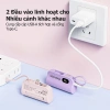 Goojodoq Mini Power Bank 5.000mAh Type‑C và Lightning, giao diện kép, màn hình LED, giá 129.000đ 3
