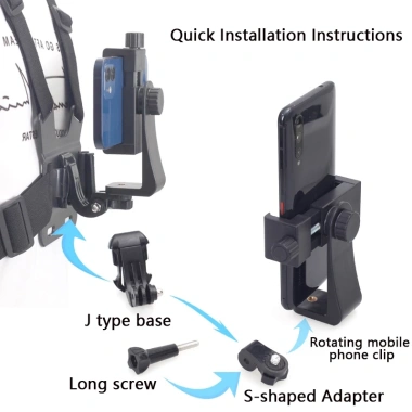 GOPRO Giá Đỡ Cố Định Ngực + Dây Đeo Vai - Quay Hành Trình, Thể Thao, Phim Trực Tiếp, Câu Cá Ngoài Trời - Giá 42.900₫