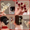 GOTI Kẹp Tóc Nữ Màu Đỏ Tết Càng Cua Kim Loại Đính Hạt Quà Tặng Giá 18.000 4