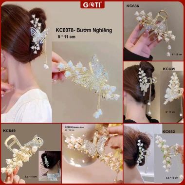 GOTI Kẹp Tóc Nữ Màu Đỏ Tết Càng Cua Kim Loại Đính Hạt Quà Tặng Giá 18.000 8 GOTI Kẹp Tóc Nữ Màu Đỏ Tết Càng Cua Kim Loại Đính Hạt Quà Tặng Giá 18.000 8