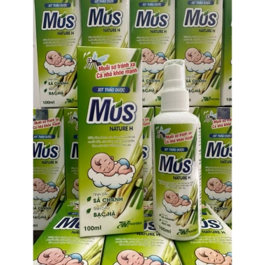 Green Mos Xịt Muỗi Thảo Dược 100ml - An Toàn Cho Trẻ Em Từ 3 Tháng, Giá Ưu Đãi 55.000