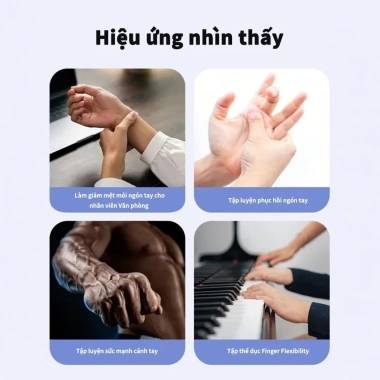 Gripow Silicone Dụng Cụ Tập Cơ Tay 3 Mức Kháng Lực - Tăng Cường Ngón Tay, Cẳng Tay, Phục Hồi Chỉ 39.000 VND