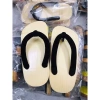 Guốc mộc bé form rộng, khuyến kích lùi size – guốc nhung quai ngang mặc bà ba, áo dài 6
