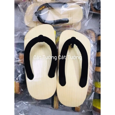 Guốc mộc bé form rộng, khuyến kích lùi size – guốc nhung quai ngang mặc bà ba, áo dài