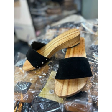 Guốc Mộc Gỗ Truyền Thống Cao 4 Phân Quai Ngang - Đi Chùa Tết Giá ưu đãi 125k 5