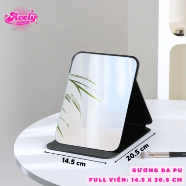 Gương bàn da PU gập gọn, đen sang trọng, tiện cho văn phòng & du lịch - 48.000₫ 10 Gương bàn da PU gập gọn, đen sang trọng, tiện cho văn phòng & du lịch - 48.000₫ 10