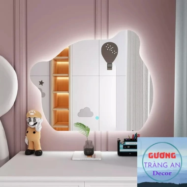 Gương Led Đầu Gấu Cảm Ứng Cao Cấp - Trang Điểm, Decor Nhà Tắm Sang Trọng, Hiện Đại, Giá 225.000₫