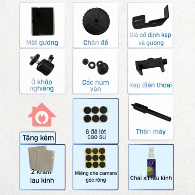 Gương livestream camera sau GX6S - Quay video, review, phản chiếu chuyên nghiệp, giá chỉ 469.000₫