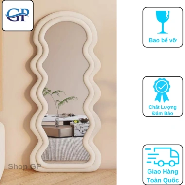 Gương sóng bọc nỉ Hàn nhập khẩu 70x170cm - Soi toàn thân, giảm giá 620k
