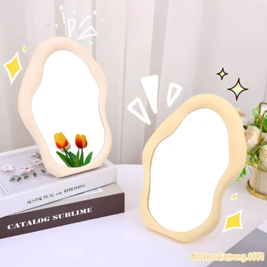 Gương trang điểm để bàn Đám Mây Uốn Lượn Giá 44.500₫, giảm 10% không gian sang trọng