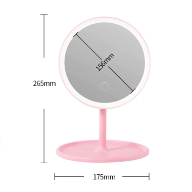 Gương trang điểm để bàn LED với đèn và sạc, ánh sáng 3 màu, giảm giá 63.000 VND 8 Gương trang điểm để bàn LED với đèn và sạc, ánh sáng 3 màu, giảm giá 63.000 VND 8