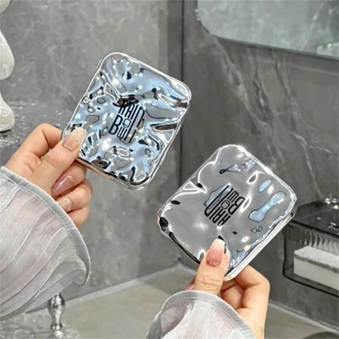 Gương trang điểm LED du lịch sạc lại, gấp da PU nhỏ gọn, đèn sáng rực, 149.834₫ 5