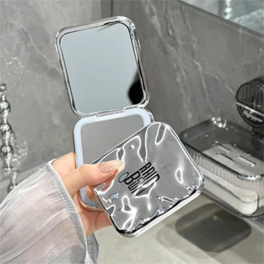 Gương trang điểm LED du lịch sạc lại, gấp da PU nhỏ gọn, đèn sáng rực, 149.834₫ 6
