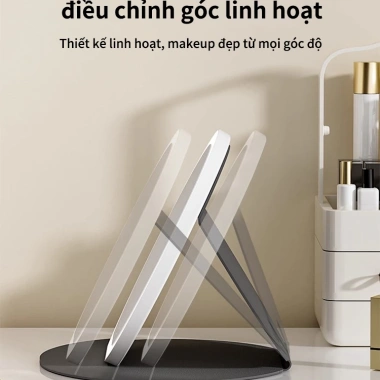 Gương Trang Điểm LED VOVOVA Gấp Gọn Cảm Ứng 3 Chế Độ Sáng Sạc Dùng Nhà Du Lịch 6 Gương Trang Điểm LED VOVOVA Gấp Gọn Cảm Ứng 3 Chế Độ Sáng Sạc Dùng Nhà Du Lịch 6