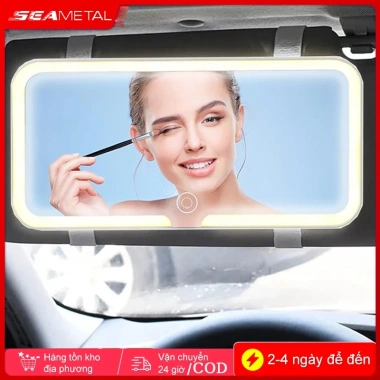 Gương Trang Điểm Ô Tô SEAMETAL – Sạc, Màn Hình Cảm Ứng, Độ Sáng 3 Màu, Che Nắng Đa Năng, Giá 87.900₫