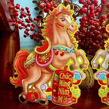 Hai Miếng Dán Cửa Ngựa Mã Đáo Thành Công - Trang Trí Tết Bính Ngọ 2.026 Giá 68,000₫ 3