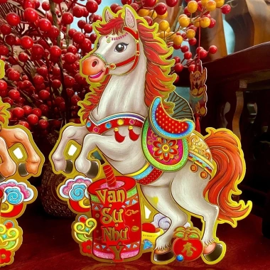Hai Miếng Dán Cửa Ngựa Mã Đáo Thành Công - Trang Trí Tết Bính Ngọ 2.026 Giá 68,000₫ 4