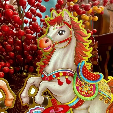 Hai Miếng Dán Cửa Ngựa Mã Đáo Thành Công - Trang Trí Tết Bính Ngọ 2.026 Giá 68,000₫ 7