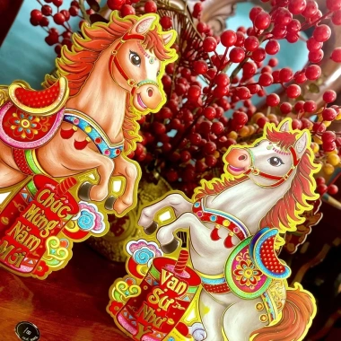 Hai Miếng Dán Cửa Ngựa Mã Đáo Thành Công - Trang Trí Tết Bính Ngọ 2.026 Giá 68,000₫ 9