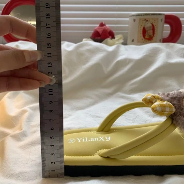 HaiLinda Dép Xỏ Ngón Shirley Rose Đế Mềm Dày Chống Trượt Nữ Đế Phẳng 37.000đ