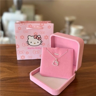 Haneso Set Quà Tặng Hello Kitty - Vòng Cổ, Lắc Tay, Nhẫn Mạ Bạc - Giá 20.000đ - Quà Sinh Nhật & Dịp Lễ cho Bạn Gái 2