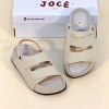 Hàng sẵn hoả tốc Sandal mùa hè quai dán hottrend da lộn 4cm cho nữ - Thích hợp đi học, đi biển 5