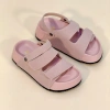 Hàng sẵn hoả tốc Sandal mùa hè quai dán hottrend da lộn 4cm cho nữ - Thích hợp đi học, đi biển 7