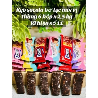 Hàng sẵn kẹo Tết 2.026 socola cân mix vị, socola bơ lạc - Giá chỉ 59.000₫ 6