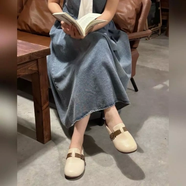 Hàng sẵn nhận trước Tết Đế mềm Ullzang sục bệt đai ngang, đế cao su chống trơn, trẻ trung, giá 195k