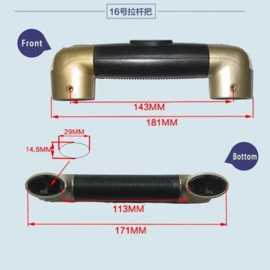 Hành Lý Phần Cứng Vali Sửa Tay Cầm Du Lịch - Kéo, Cần, Mật Mã PVC Giá 163.075₫ 4
