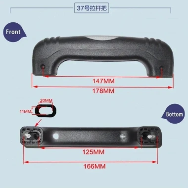 Hành Lý Phần Cứng Vali Sửa Tay Cầm Du Lịch - Kéo, Cần, Mật Mã PVC Giá 163.075₫ 6