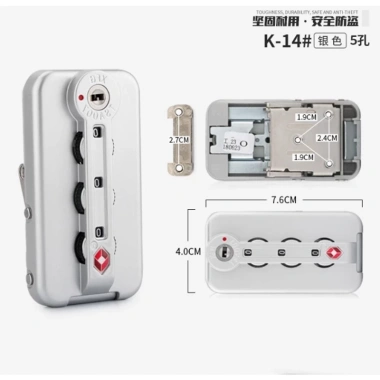 Hành lý TSA007 khóa an toàn, hộp phụ kiện đa năng, vali hải quan - 209.000 VND