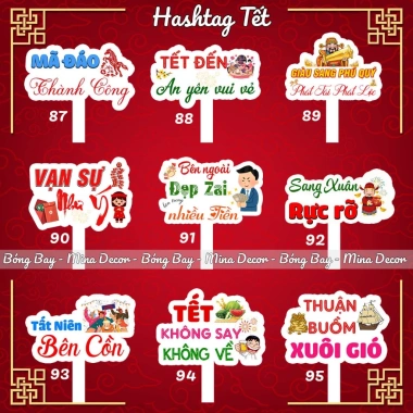 Hashtag Năm Mới Tết 2.026: Thiết Kế Year & Party, YEP 2.025, Giảm tới 25.000đ