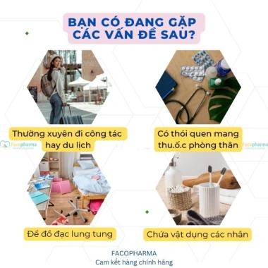 HCM Túi Đựng Dụng Cụ Sơ Cứu Mini Tiện Lợi Ốp Ralafeen - Chỉ 39.500₫