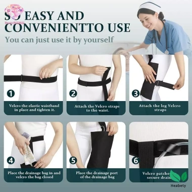 Heabety Túi Thoát Nước Tiểu Ngoài Bàng Quang Ostomy – Thắt Lưng, Chân Túi Cố Định, Nhẹ Bảo Quản – 153.340 VND