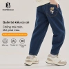 HeaSmile quần jean trẻ em dáng cà rốt denim giữ màu tốt, bền lâu, chỉ 235.000₫