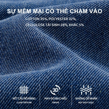 HeaSmile quần jean trẻ em dáng cà rốt denim giữ màu tốt, bền lâu, chỉ 235.000₫ 4
