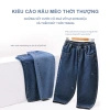 HeaSmile quần jean trẻ em dáng cà rốt denim giữ màu tốt, bền lâu, chỉ 235.000₫ 5