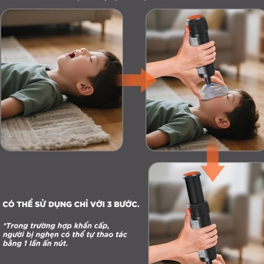 Heimlich thiết bị hút dị vật tự động – Giá rẻ 499k, ngăn tắc nghẹn cổ họng trẻ & người lớn