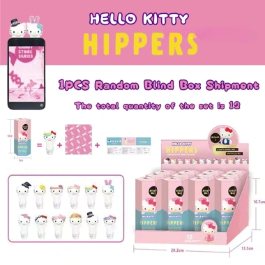 Hello Kitty HIPPERS ngẫu nhiên - Phụ kiện dán điện thoại, đồ dùng hàng ngày, 33.880 VNĐ