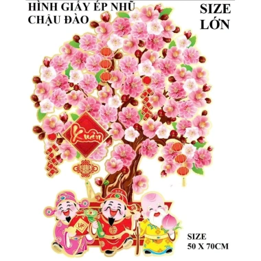 Hình Dán Ép Nhũ 3D Chậu Mai, Đào, Tắc, Cành Mai Đào – Nhiều Size, Trang Trí Tết, Giá chỉ 45.000 3 Hình Dán Ép Nhũ 3D Chậu Mai, Đào, Tắc, Cành Mai Đào – Nhiều Size, Trang Trí Tết, Giá chỉ 45.000 3